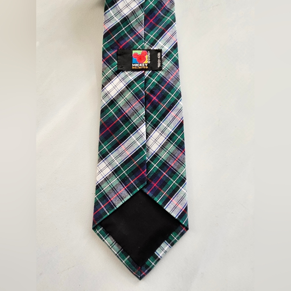 DISNEY Golfer Mickey Mouse Plaid Tie - Picture 5 of 9